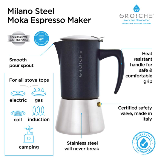 Milano Stainless Steel / Brushed / Stovetop